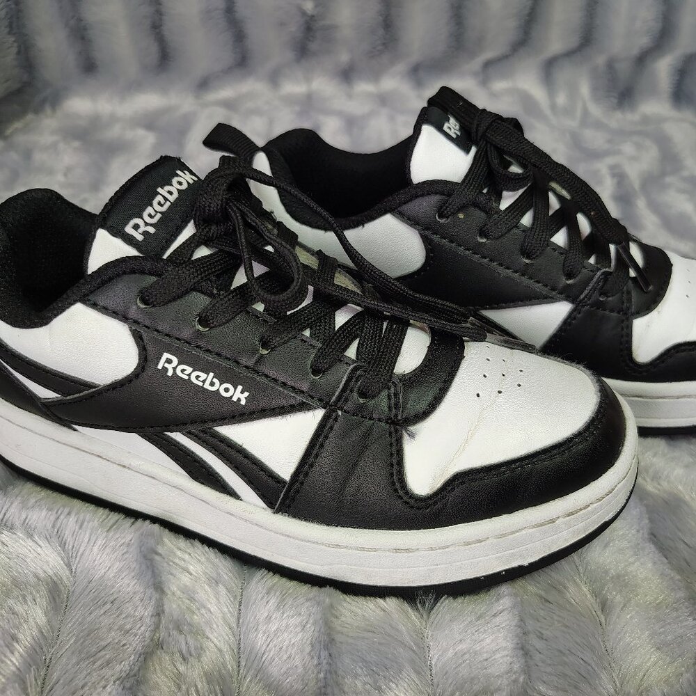 Reebok Boy's Black White Royal Prime 2.0 Sneaker Size 1